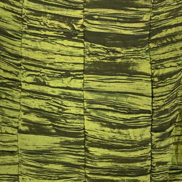 Jessica McClintock Strapless Ruched Mini Dress Cocktail 2 Green Zip Back Hoco - Picture 4 of 11